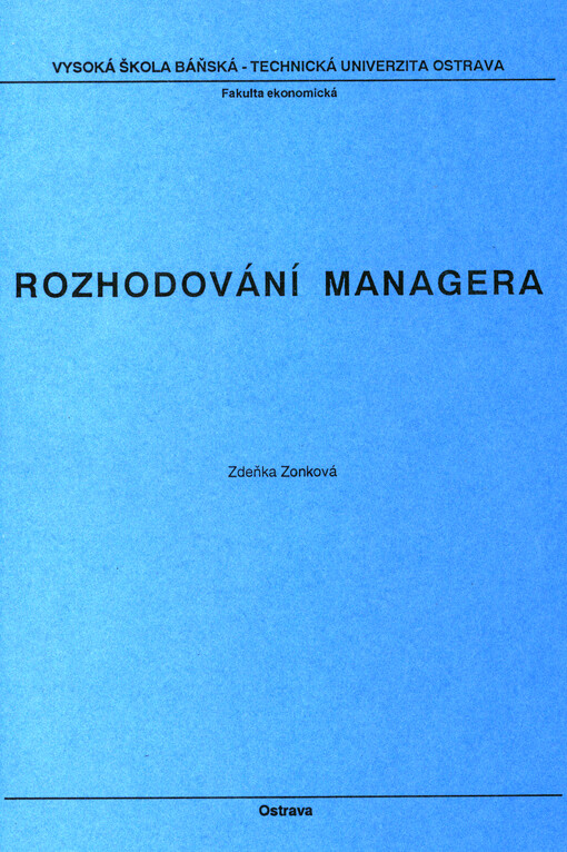 Rozhodování managera