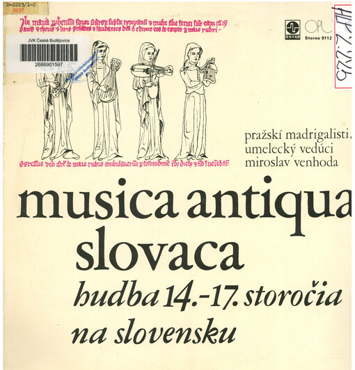 Musica Antiqua Slovaca ; hudba 14. - 17. storočia na Slovensku