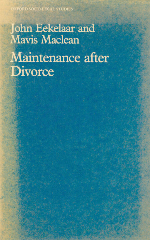 Maintenance after divorce