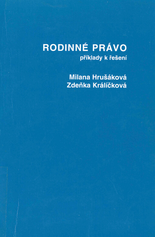 Rodinné právo : příklady k řešení