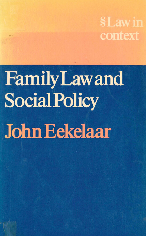 Family law and social policy