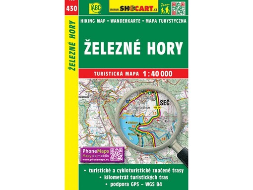 Železné horyturistická mapa 1:40 000