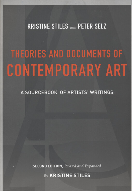 Theories and documents of contemporary art : a sourcebook of artists' writings