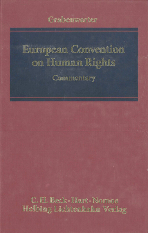 European convention on human rights : commentary