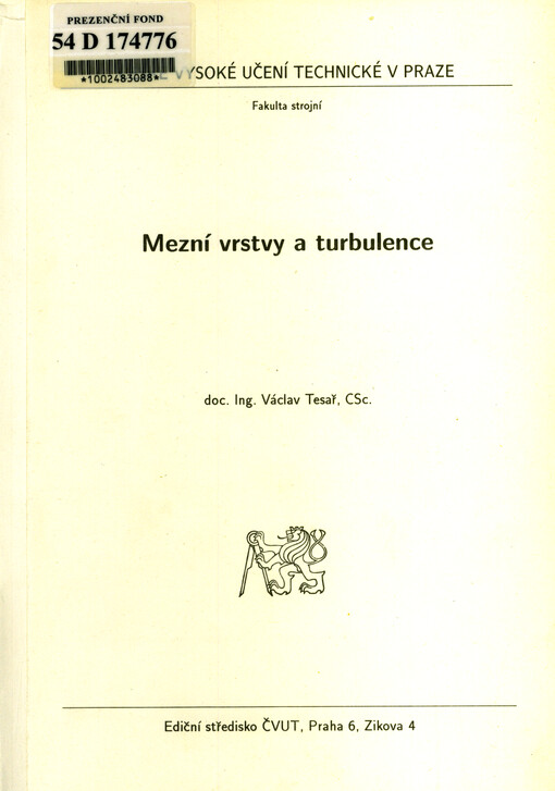Mezní vrstvy a turbulence