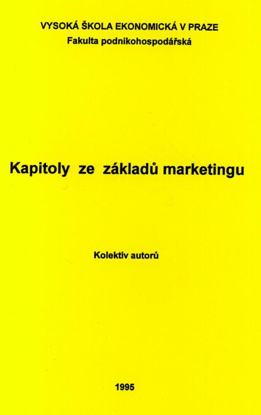 Kapitoly ze základů marketingu
