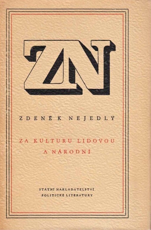 Za kulturu lidovou a národní