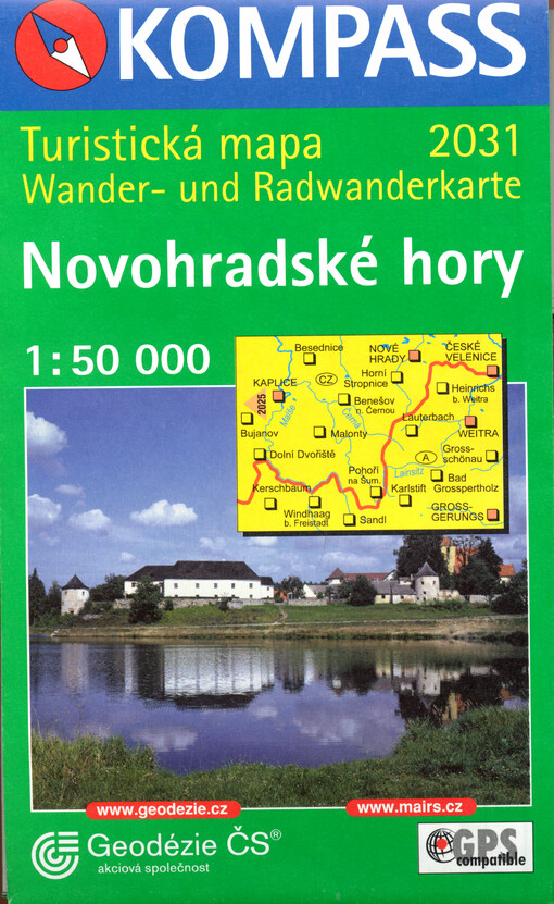 Novohradské hory turistická mapa 1:50 000
