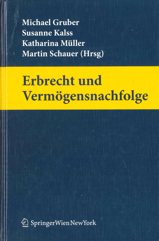 Erbrecht und Vermögensnachfolge
