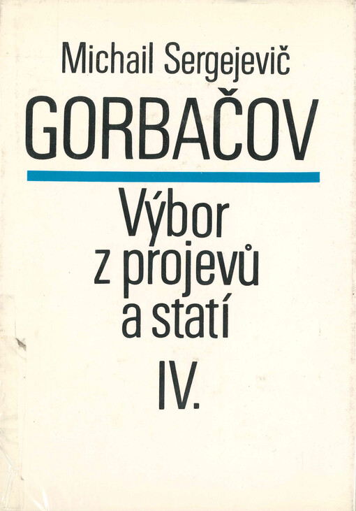 Výbor z projevů a statí. IV.