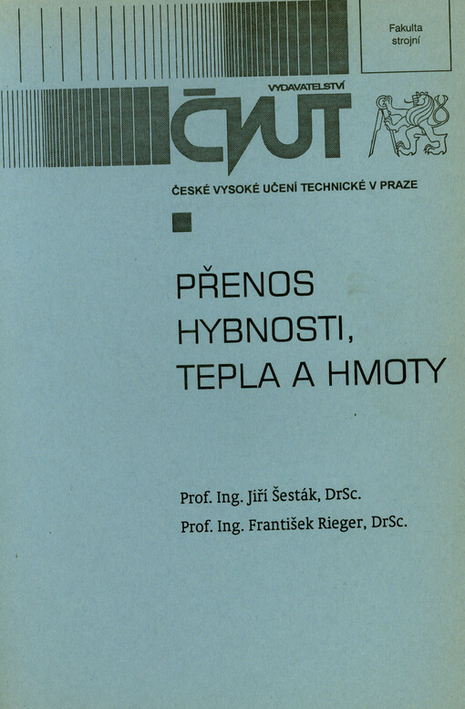 Přenos hybnosti, tepla a hmoty