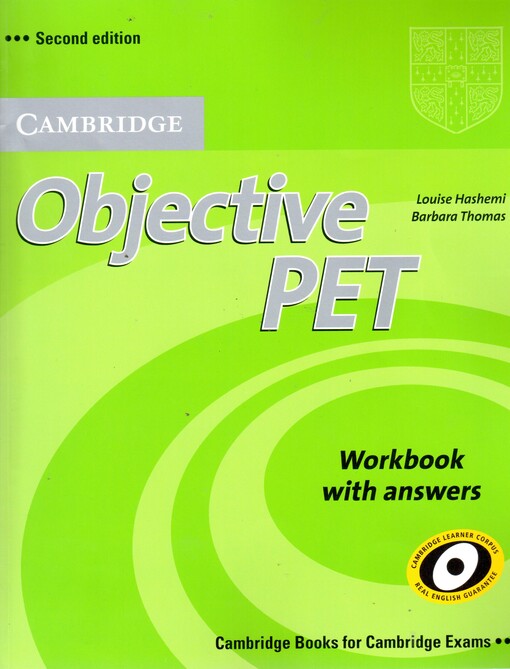 Cambridge objective PET, workbook with answers