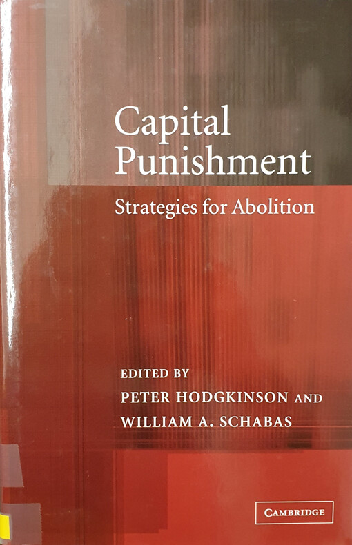 Capital punishment : strategies for abolition