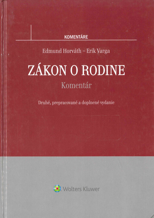 Zákon o rodine : komentár