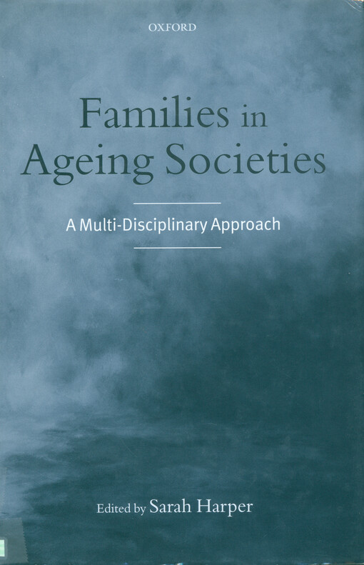 Families in ageing societies : a multi-disciplinary approach