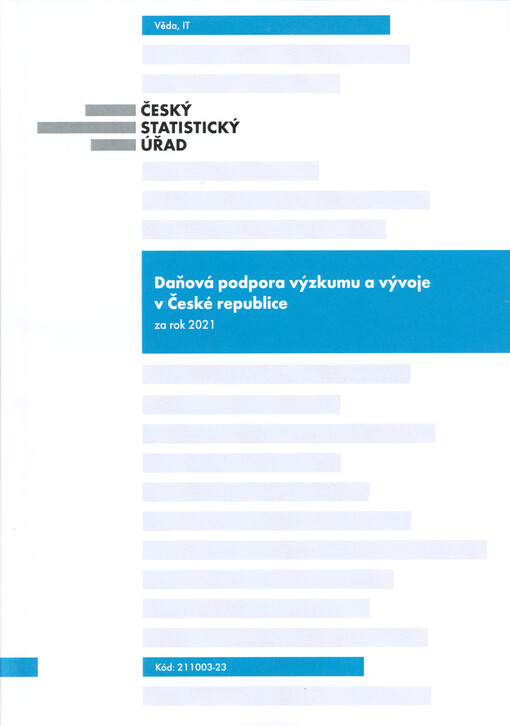 Daňová podpora výzkumu a vývoje v České republice za rok 2021