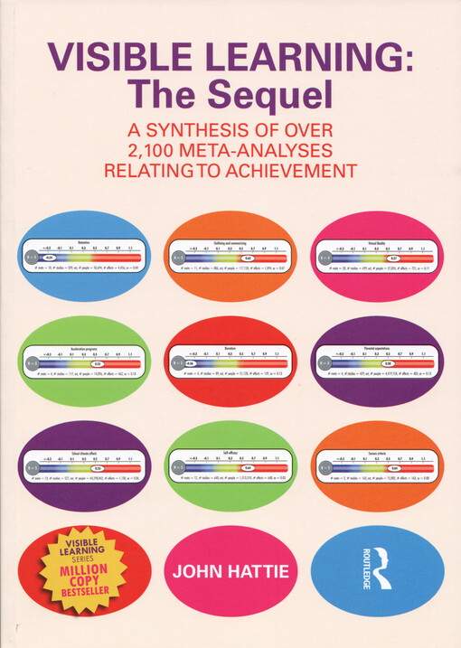 Visible learning : the sequel : a synthesis of over 2,100 meta-analyses relating to achievement