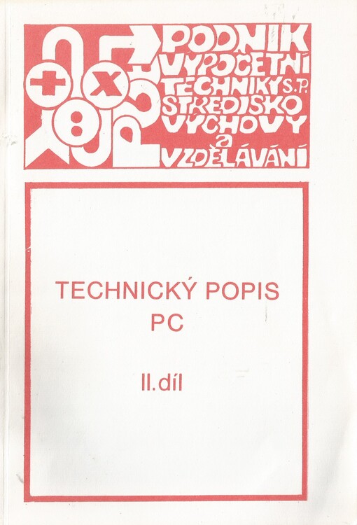 Technický popis PC, 2. díl