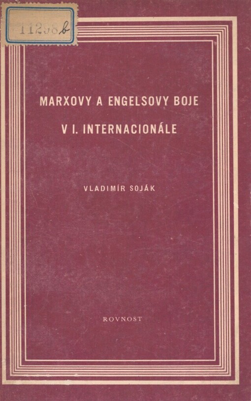 Marxovy a Engelsovy boje v I. Internacionále