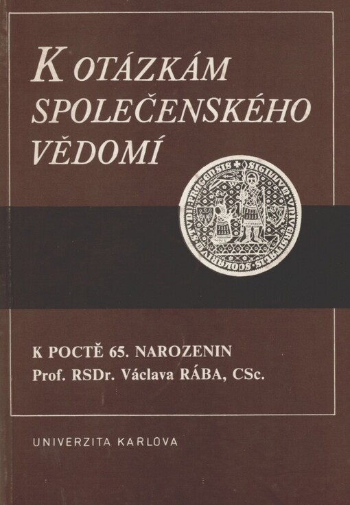 K otázkám společenského vědomí: sborník studií pracovníků katedry marxisticko-leninské filozofie