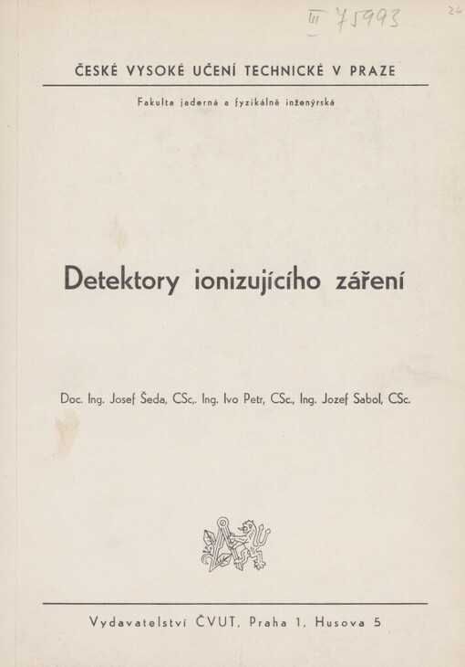 Detektory ionizujícího záření