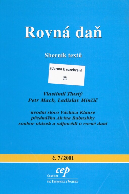 Rovná daň: sborník textů