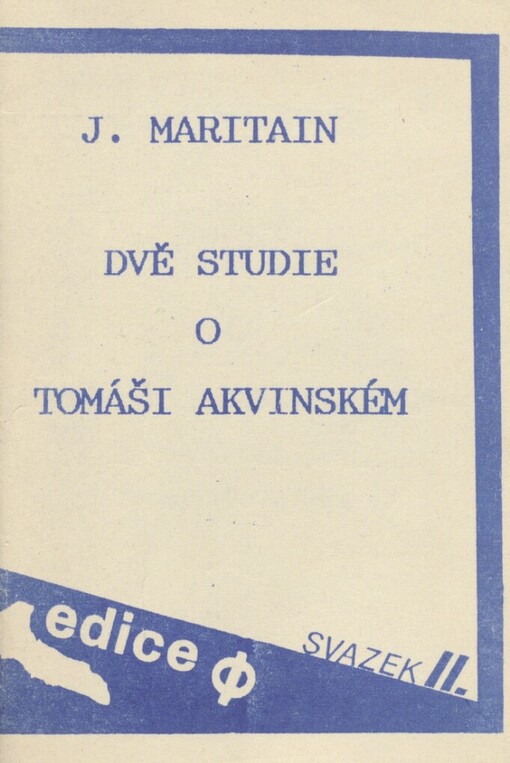 Dvě studie o Tomáši Akvinském