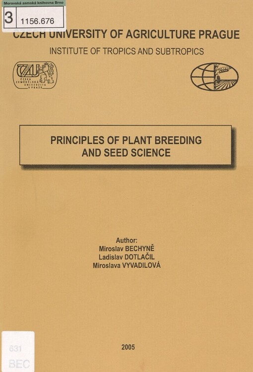 Principles of plant breeding and seed science