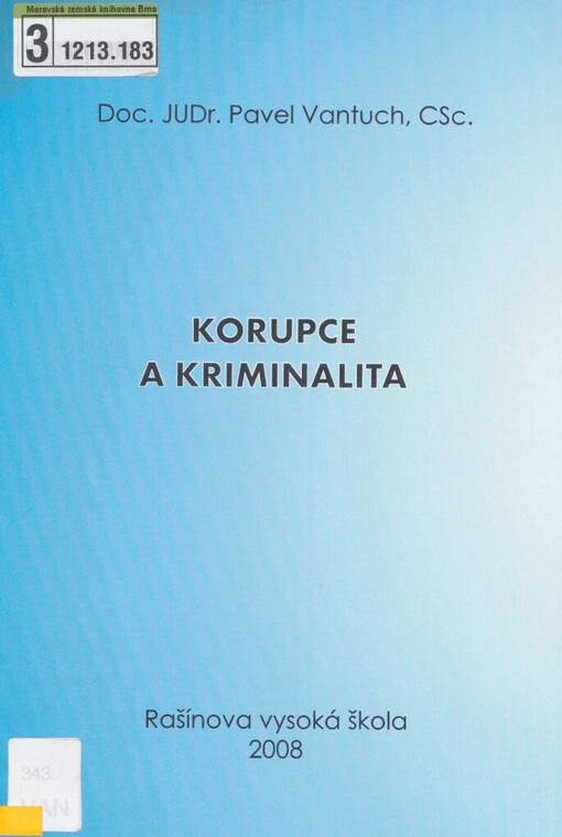 Korupce a kriminalita