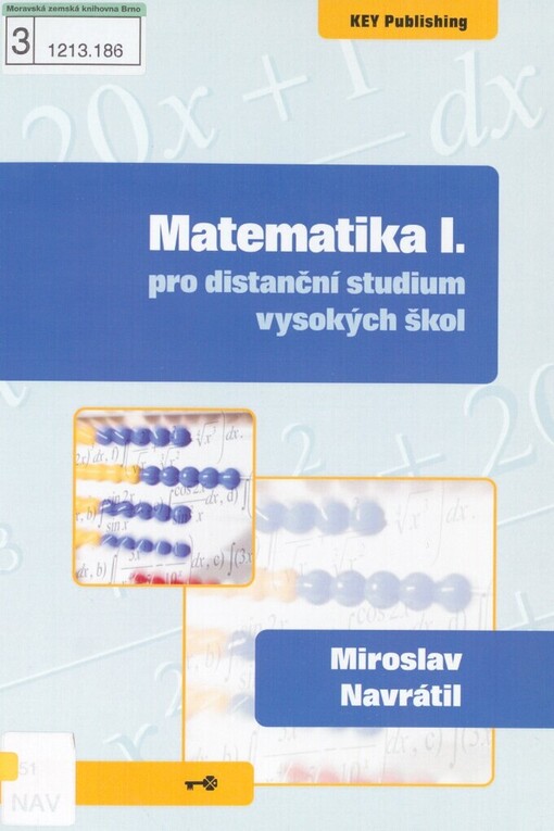 Matematika I: pro distanční studium vysokých škol