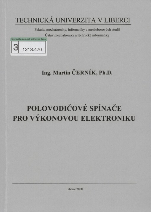 Polovodičové spínače pro výkonovou elektroniku