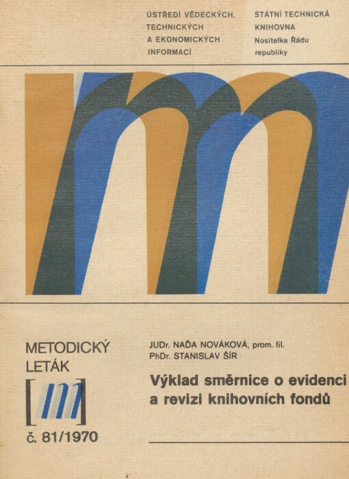 Výklad směrnice o evidenci a revizi knihovních fondů