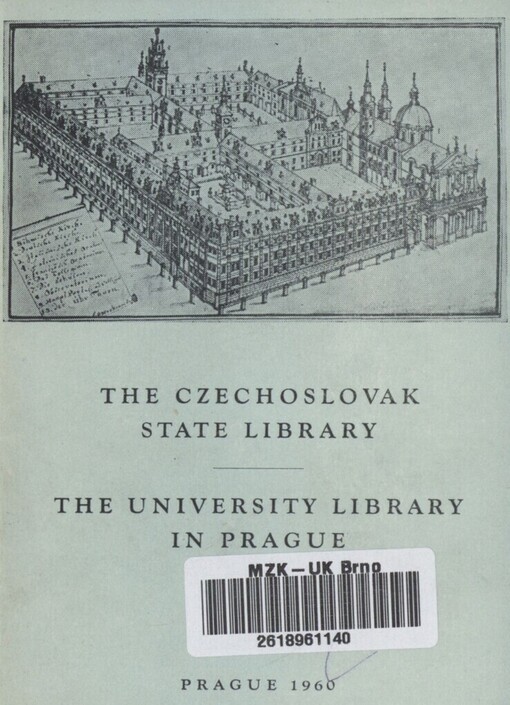 Czechoslovak State Library: the University Library in Prague