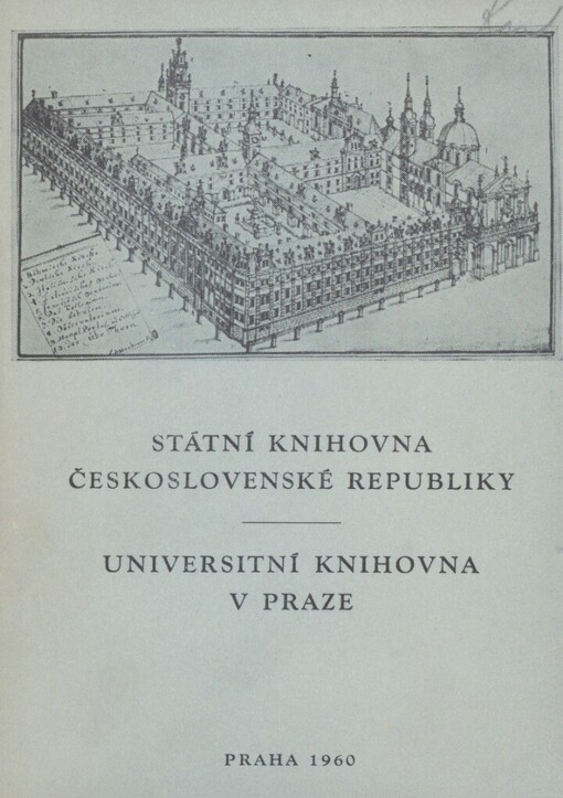 Státní knihovna Československé republiky - Universitní knihovna v Praze: [Prop. publ.]