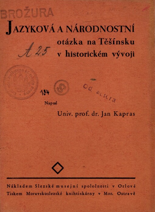 Jazyková a národnostní otázka na Těšínsku v historickém vývoji