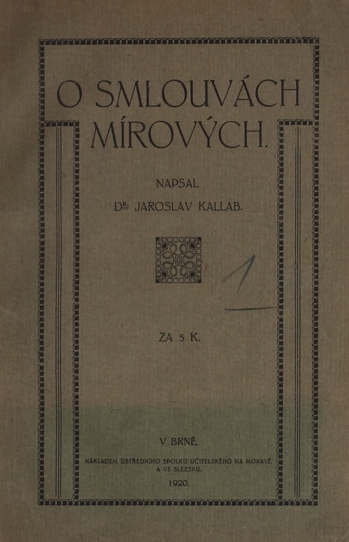 O smlouvách mírových