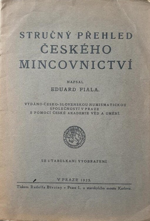 Stručný přehled českého mincovnictví