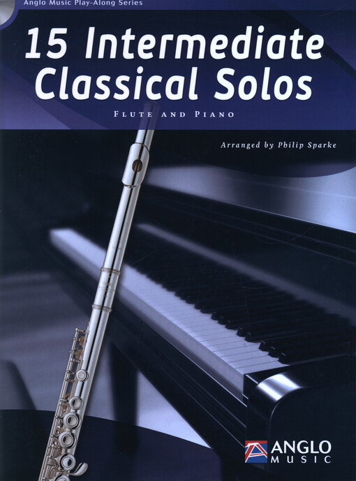 15 intermediate classical solos : flute and piano
