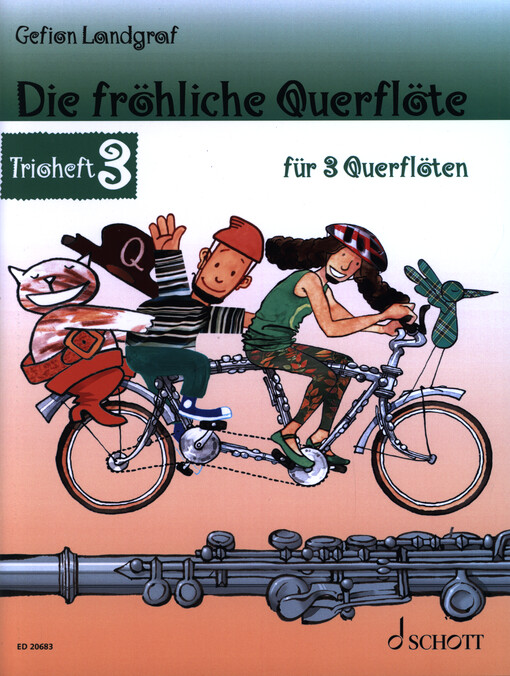 Die fröhliche Querflöte : Leichte Lieder und Stücke für 3 Querflöten. Trioheft 3