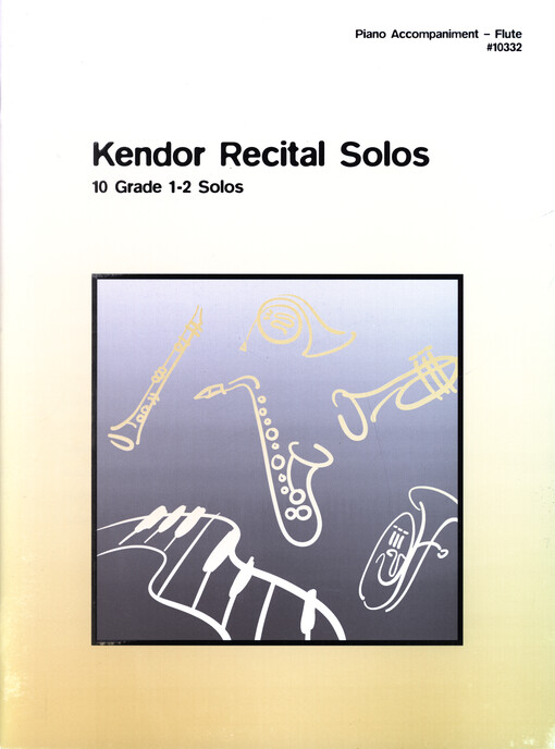 Kendor Recital Solos : flute : piano accompaniment