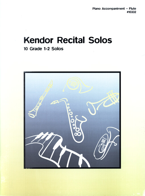 Kendor Recital Solos : flute : piano accompaniment