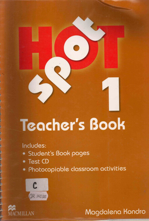 Hot Spot 1. Teacher's Book. Book with CD-ROM