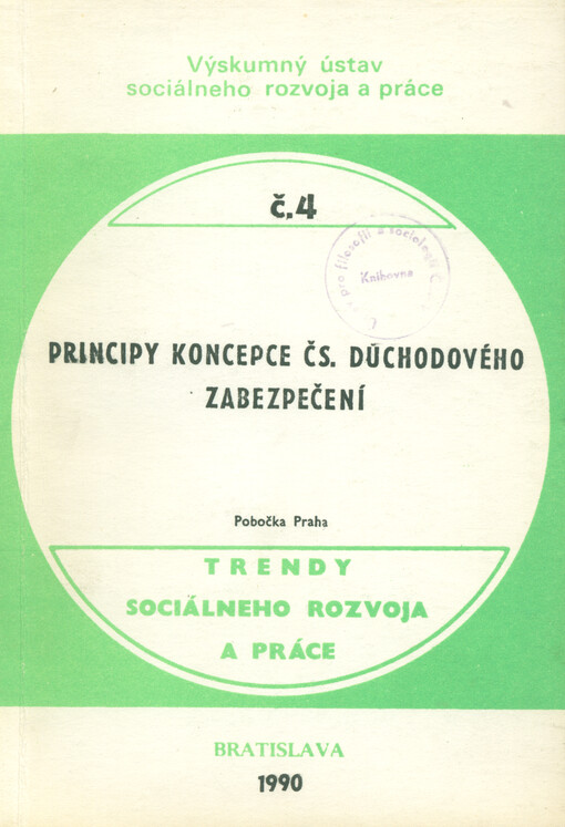 Principy koncepce čs. důchodového zabezpečení