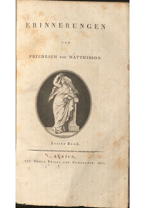 Erinnerungen. Erster Band