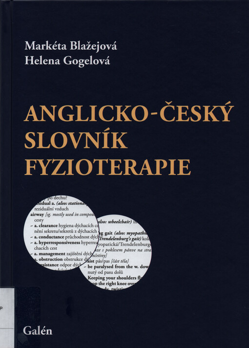 Anglicko-český slovník fyzioterapie