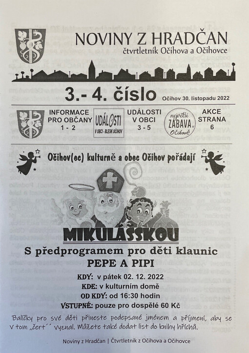 Noviny z Hradčan : čtvrtletník Očihova a Očihovce