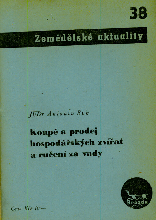 Koupě a prodej hospodářských zvířat a ručení za vady