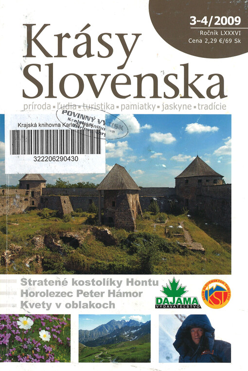 Krásy Slovenska : príroda, lúdia, turistika, pamiatky, tradície, jaskyne