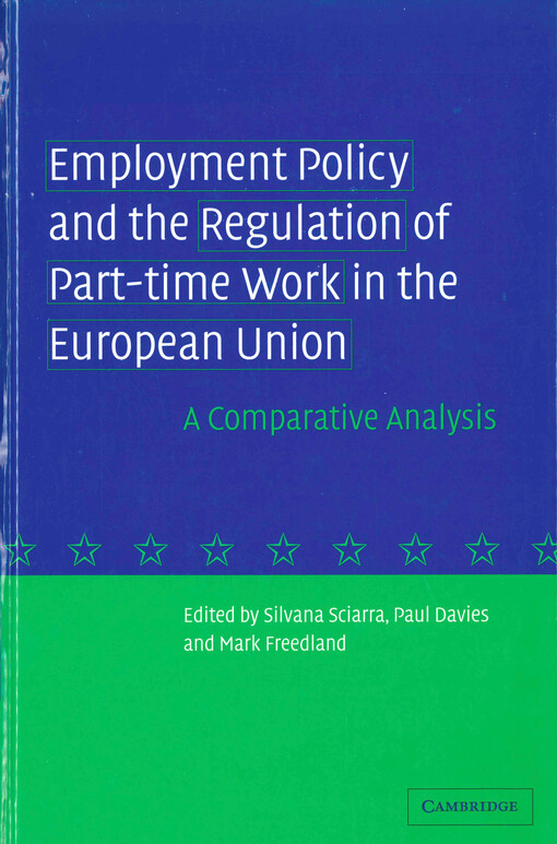 Employment policy and the regulation of park-time work in the European Union: a comparative analysis
