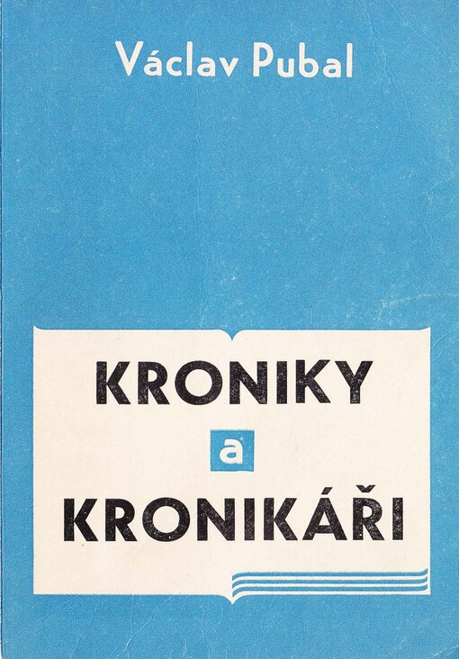 Kroniky a kronikáři